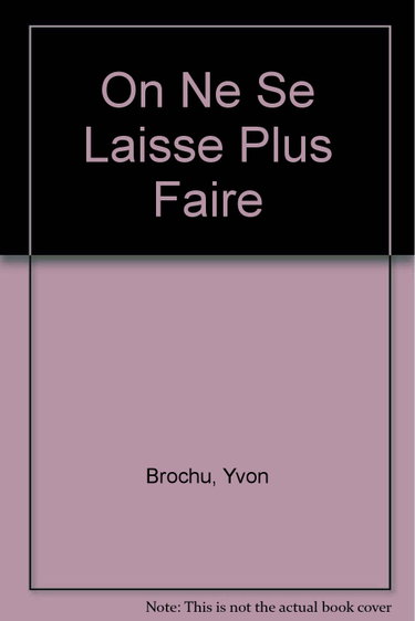 Couverture de On ne se laisse plus faire