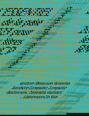 L’ESSENTIEL de la paie pour les titres RNCP: Assistant Ressources Humaines, Secrétaire Comptable, Comptable Gestionnaire, Comptable Assistant , Gestionnaire De Paie