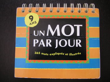 Un Mot par jour 9 ans