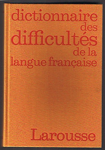 Dictionnaire des difficultés de la langue française