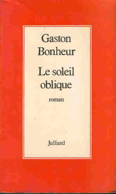 Couverture de le soleil oblique
