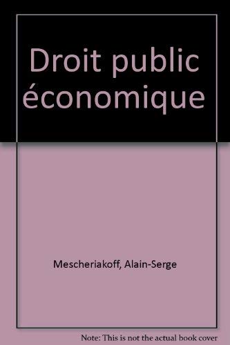 Droit public économique