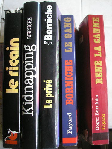 roger borniche - lot 5 livres : rené la canne - le gang - le privé - kidnapping - le ricain