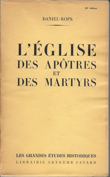 Couverture de L eglise des apotres et des martyrs