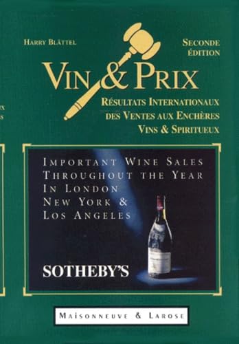 Vin Et Prix : Wine And Price : Wein Und Preis. 2 Volumes, Edition 1998