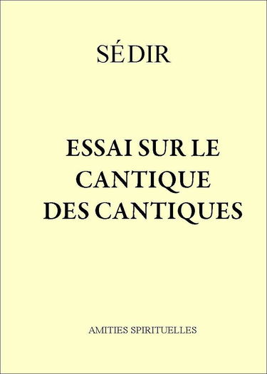Essai sur le Cantique des cantiques