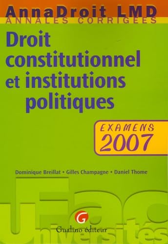 Droit constitutionnel et institutions politiques: Examens