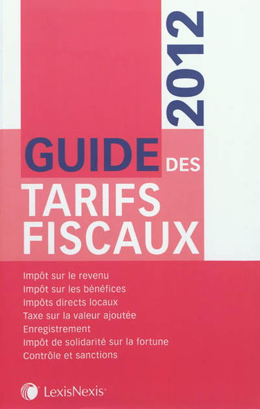 Guide des tarifs fiscaux 2012
