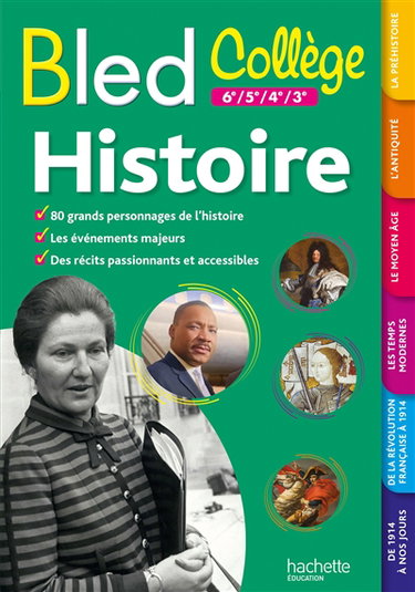 Couverture de Bled histoire : collège, 6e, 5e, 4e, 3e