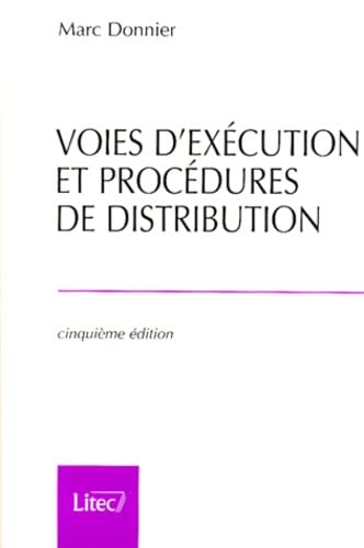 Voies d'exécution et procédures de distribution, 5e édition (ancienne édition)