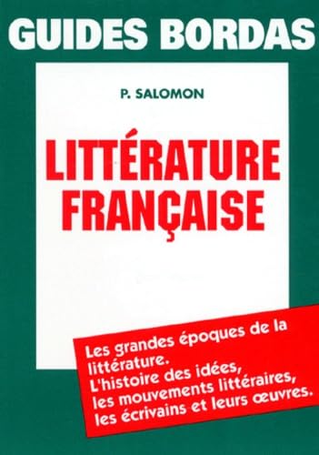 GUIDE BORDAS LITT.FRANC (Ancienne Edition)