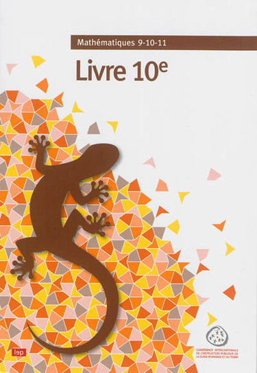 Couverture de Livre 10e : nombres et opérations, fonctions et algèbre, espace, grandeurs et mesures, recherche et stratégies