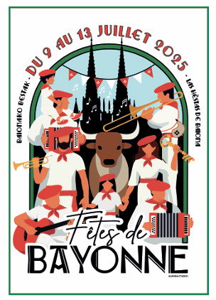 Les fêtes de Bayonne en poche : du 9 au 13 juillet 2025. Baionako bestak. Las hèstas de Baiona