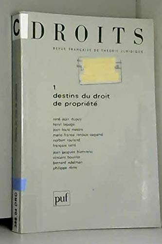 Droits, n° 1. Destins du droit de propriété