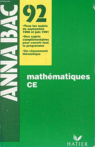 Mathematiques ce 92 Annabac