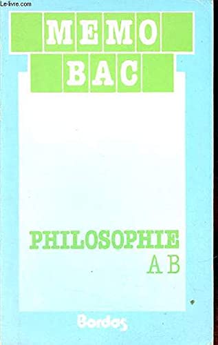 Philosophie, terminales A, B