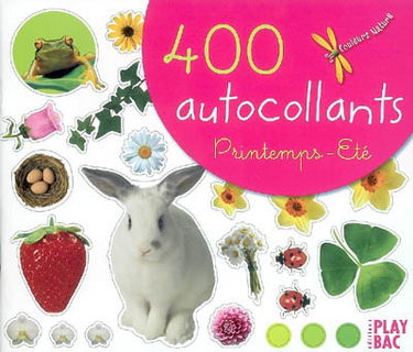 400 autocollants printemps-été