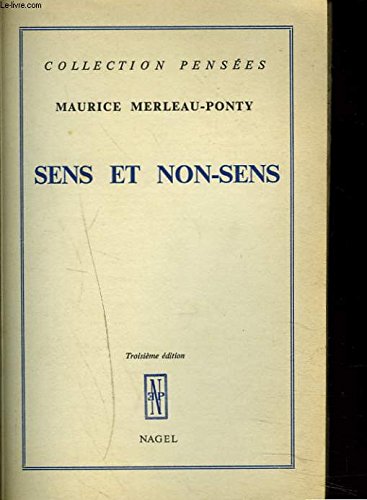 Couverture de Sens et non-sens. par Maurice Merleau-Ponty