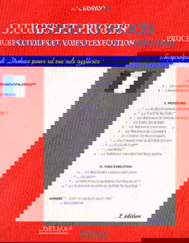 Litiges et procès : procédures civiles et voies d'exécution