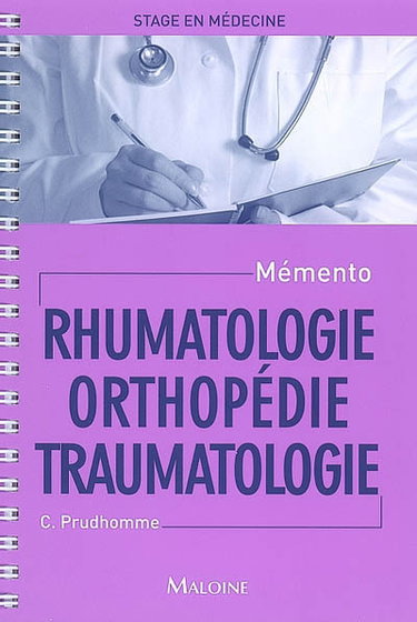 Couverture de Rhumatologie, orthopédie, traumatologie par Christophe Prudhomme
