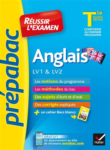 Anglais LV1 & LV2 terminale toutes séries