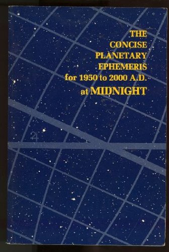 Couverture de Ephemeris: 1950-2000 A.D. at Midnight: The Concise Planetary