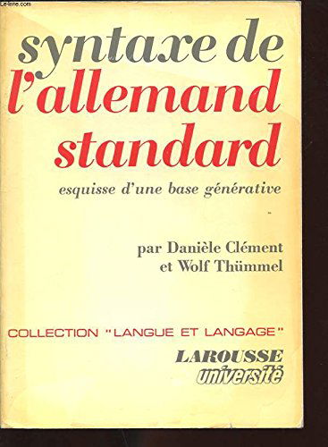 Syntaxe de l'allemand standard
