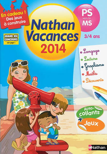 Nathan vacances 2014, de la PS vers la MS, 3-4 ans