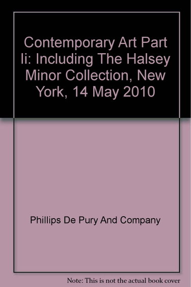 Couverture de Contemporary Art Part II: Including the Halsey Minor Collection, New York, 14 May 2010