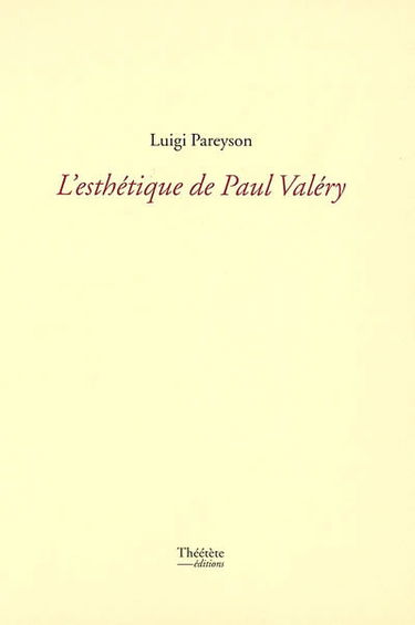 L'esthétique de Paul Valéry