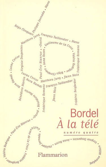Bordel, n° 4. A la télé