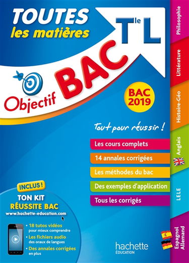 Toutes les matières, terminale L : bac 2019