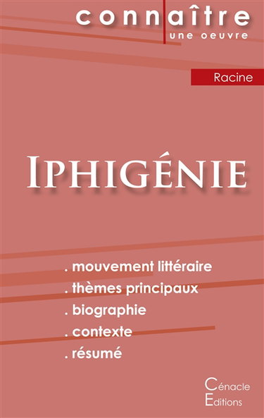 Couverture de Fiche de lecture Iphigénie de Jean Racine (Analyse littéraire de référence et résumé complet) par Jean Racine
