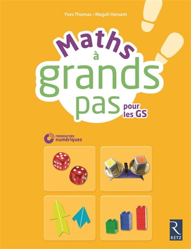 Couverture de Maths à grands pas pour les GS