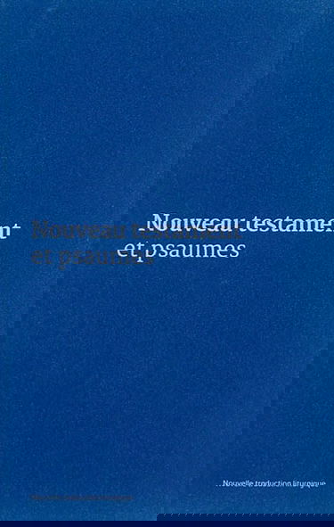 Nouveau Testament et Psaumes : couverture vinyle bleue