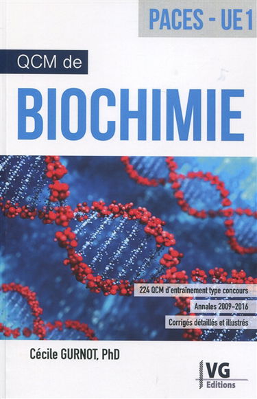 QCM de biochimie, Paces, UE1
