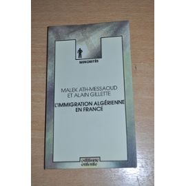Couverture de L'Immigration algérienne en France