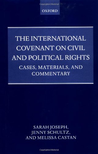 Couverture de The International Covenant on Civil and Political Rights