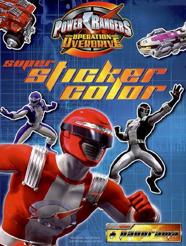 Couverture de Power rangers : operation overdrive : super sticker color
