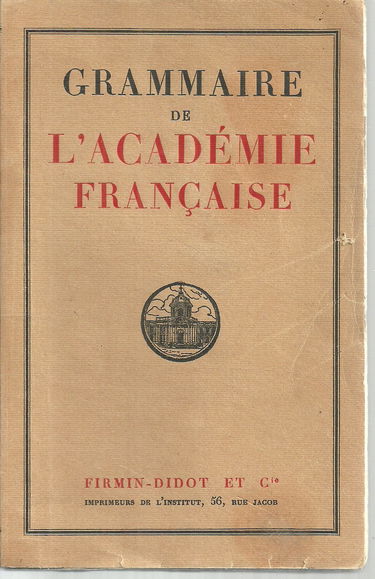 Grammaire de l'académie française