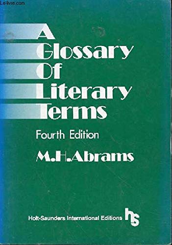 Couverture de Glossary of Literary Terms