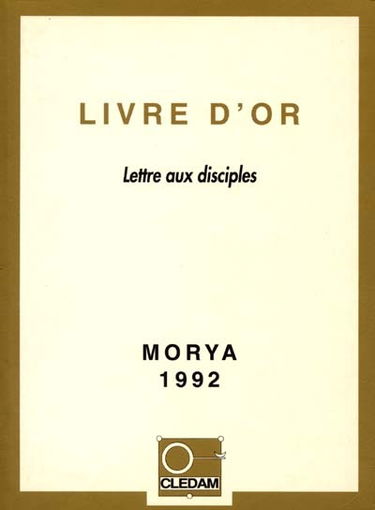 Livre d'or : lettre aux disciples