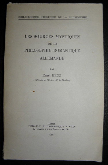 Les sources mystiques de la philosophie romantique allemande