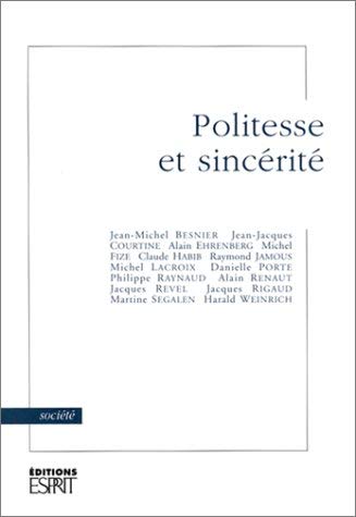 Politesse et sincérité
