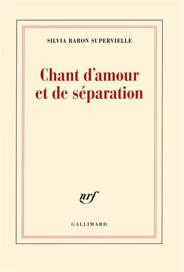 Chant d'amour et de séparation