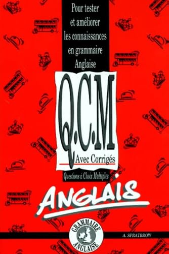 QCM de grammaire anglaise