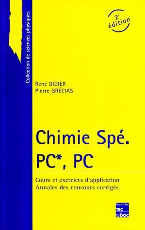 Chimie Spé: PC*, PC