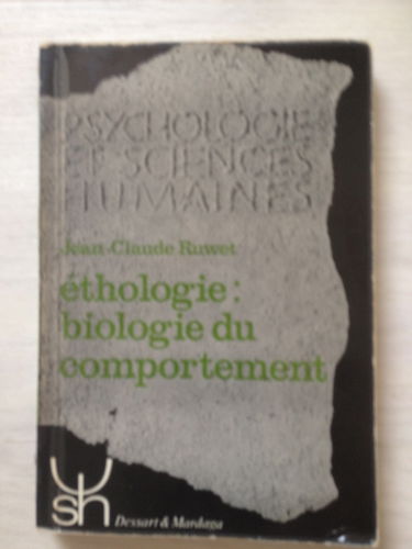Ethologie, biologie du comportement