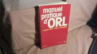 Couverture de Manuel pratique d'O.R.L