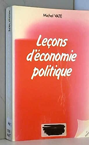 Leçons d'économie politique
